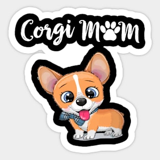 Corgi Mom (175) Sticker